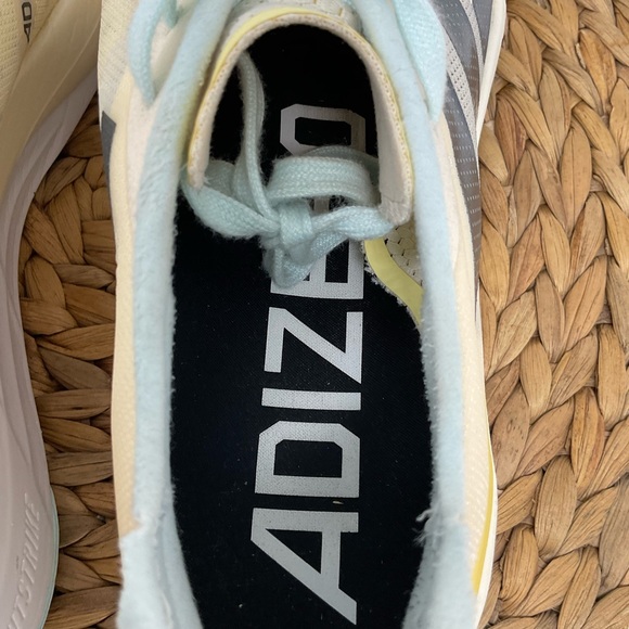 Adizero Boston 11 Running Shoe Ecru Tint Night Met Size 9 - Picture 8 of 10